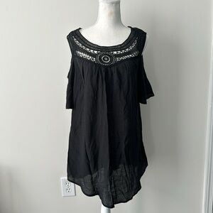 Catalina Black Swim Cover-up, size 8